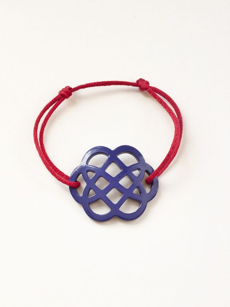 Jewelry - Flower bracelet in black horn and lacquer - L INDOCHINEUR X RIVÊT