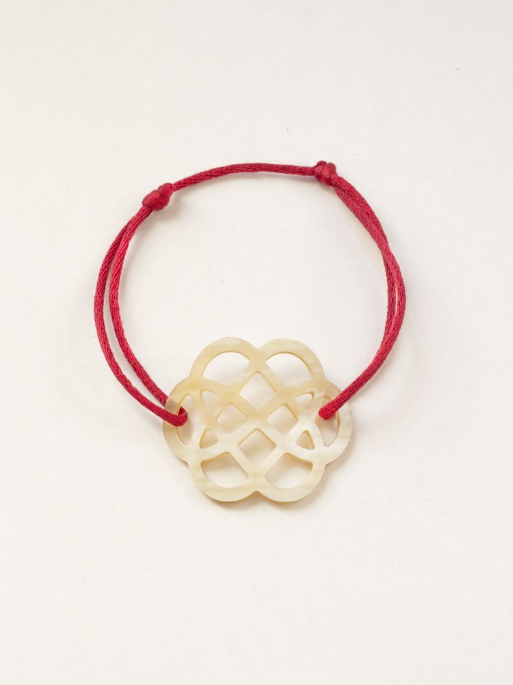 Jewelry - Flower bracelet in black horn and lacquer - L INDOCHINEUR X RIVÊT