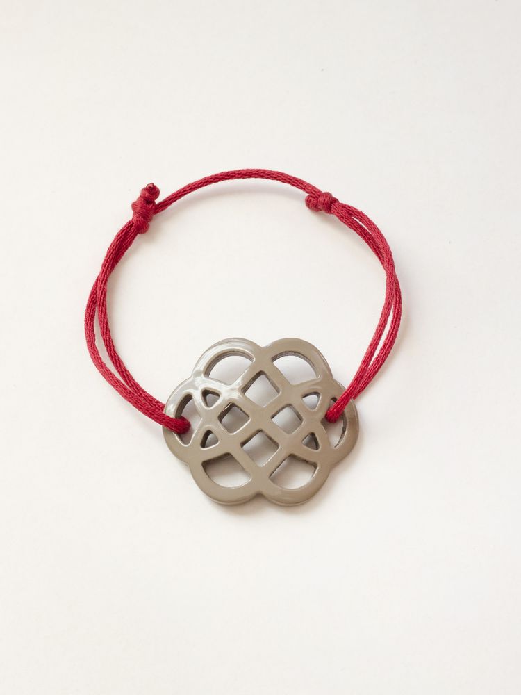 Jewelry - Flower bracelet in black horn and lacquer - L INDOCHINEUR X RIVÊT