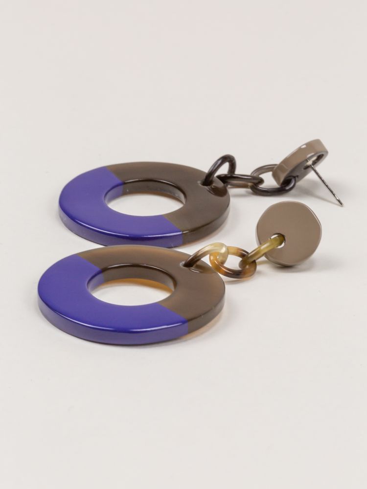 Bijoux - Two-tone lacquered earrings - L INDOCHINEUR X RIVÊT