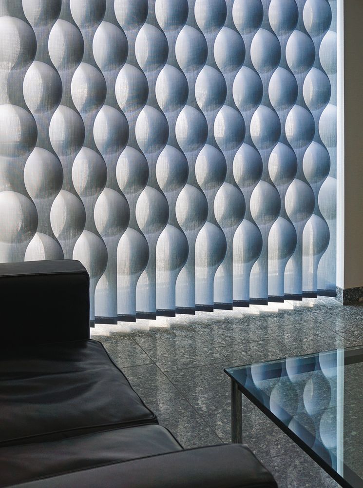 Rideaux et voilages - Rideaux verticaux 3D WAVE - SILENT GLISS
