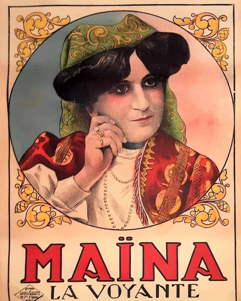 Poster - “LA MAINA” Original interlining poster - L'ATELIER D'ANGES HEUREUX