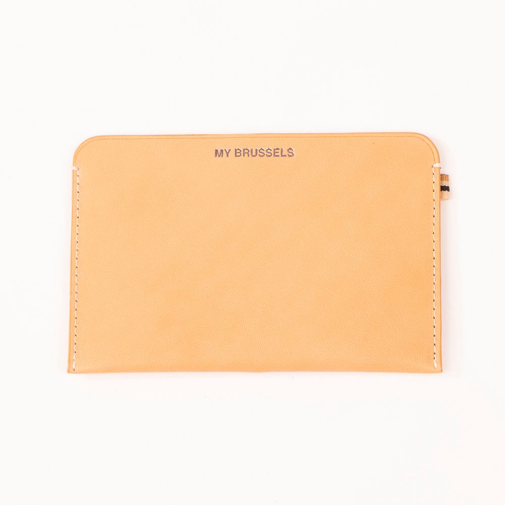 Gifts - RFID passport and cards wallet - Travel My Brussels - Natural - MLS-MARIELAURENCESTEVIGNY