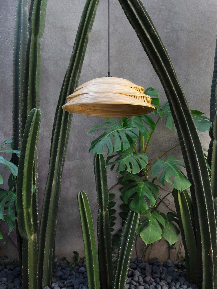 Hanging lights - JABRA handmade hanging lamp for living room, bedroom, kitchen lamp, bamboo light - BAMBUSA BALI