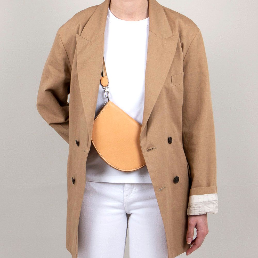 Gifts - Pocket Maxi in natural leather with adjustable and movable strap - MLS-MARIELAURENCESTEVIGNY