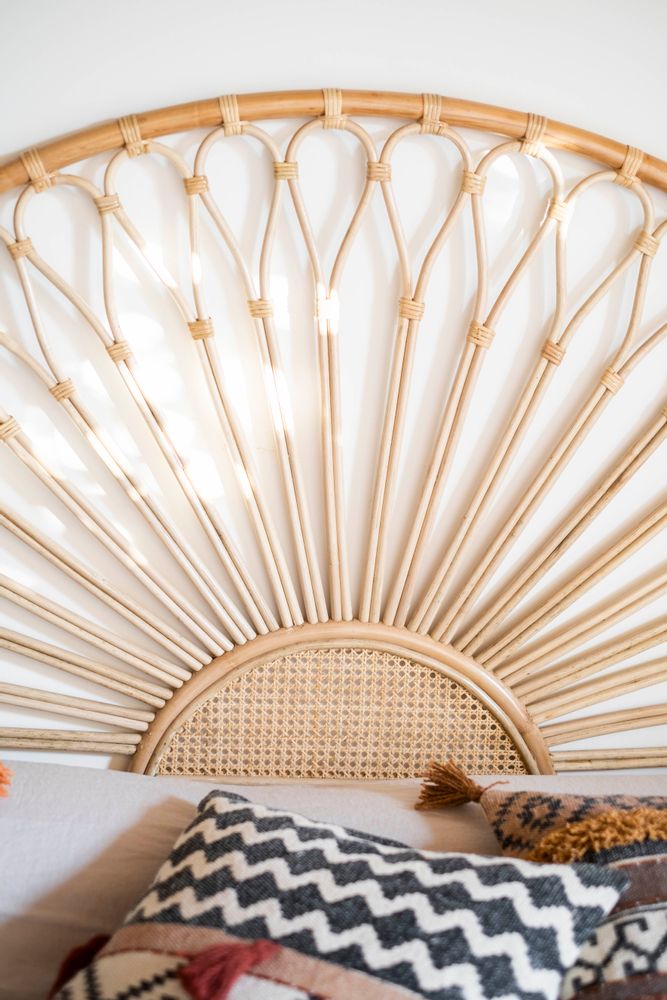 Beds - RATTAN HEADBOARD 160X130 CM MU21122 - ANDREA HOUSE