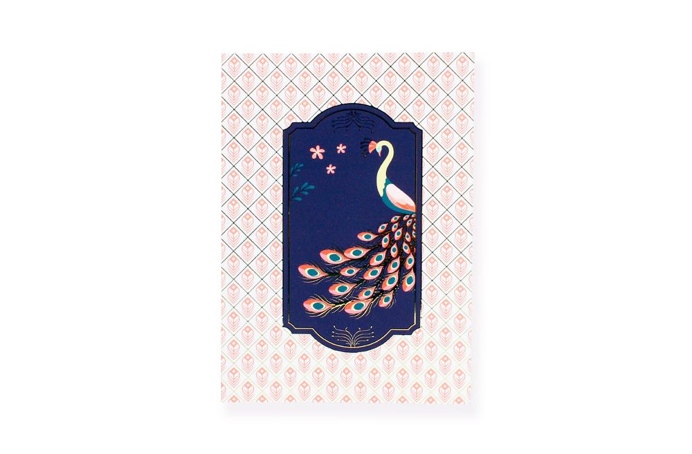 Stationery - Stationery - Peacock Notebook Gold - AGENT PAPER