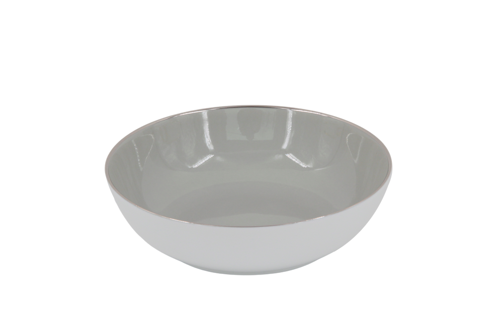 Formal plates - Calotte plate pearl grey (Sous le Soleil) - LEGLE