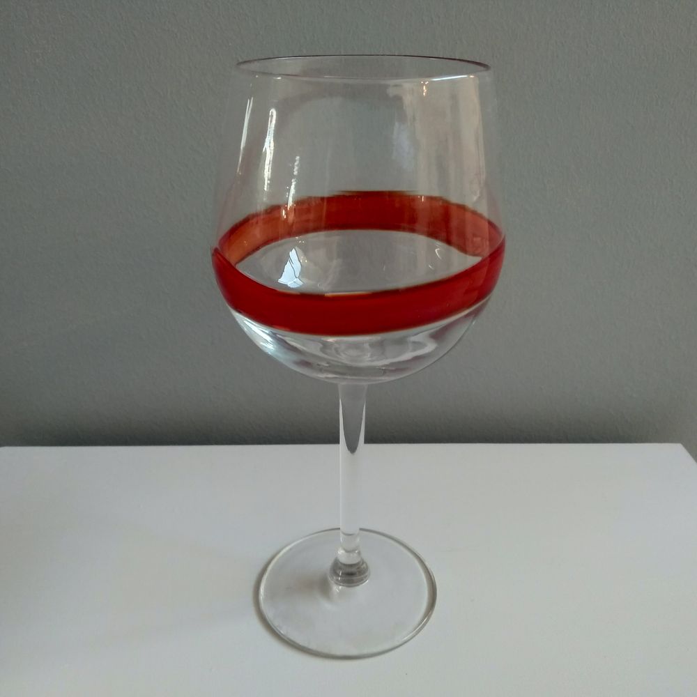 Glass - Chalice with colored line - VETRERIA MURANO DESIGN