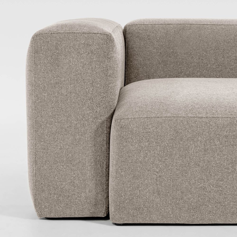 Canapés pour collectivités - Canapé d’angle Blok 4 places beige 290 x 290 cm - KAVE HOME