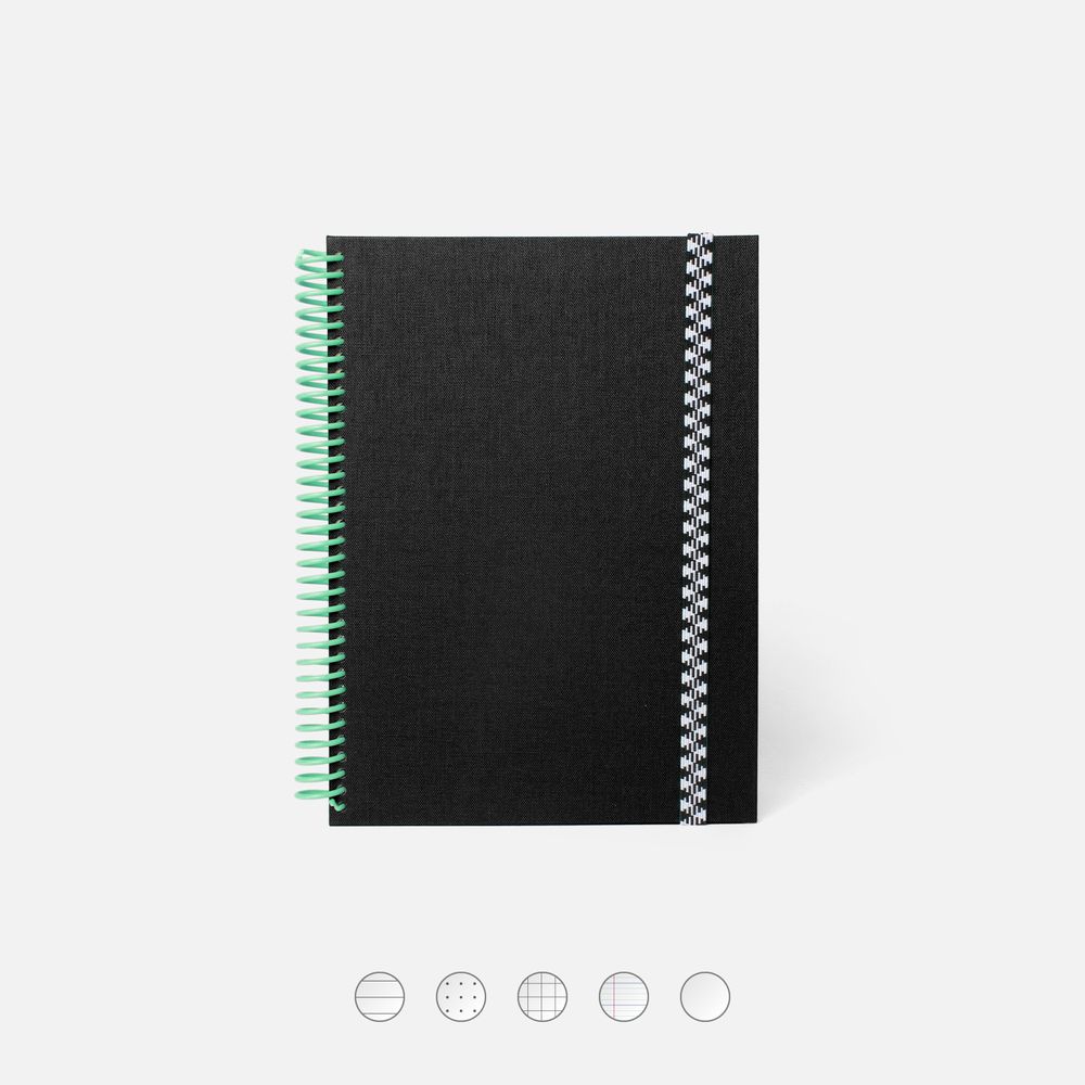 Papeterie - Les Carnets Tissus Unis - PAPIER TIGRE