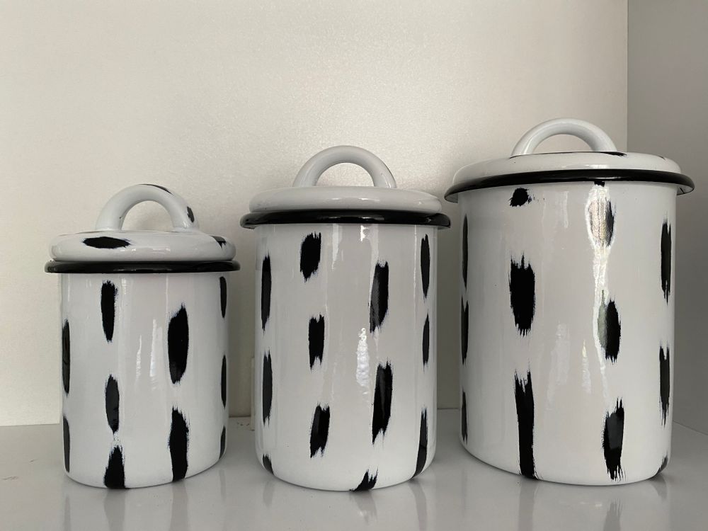 Objets design - Récipients à épices en émail - ELIFLE ENAMELWARE