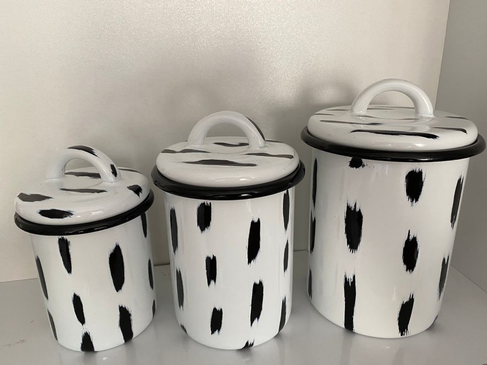 Objets design - Récipients à épices en émail - ELIFLE ENAMELWARE