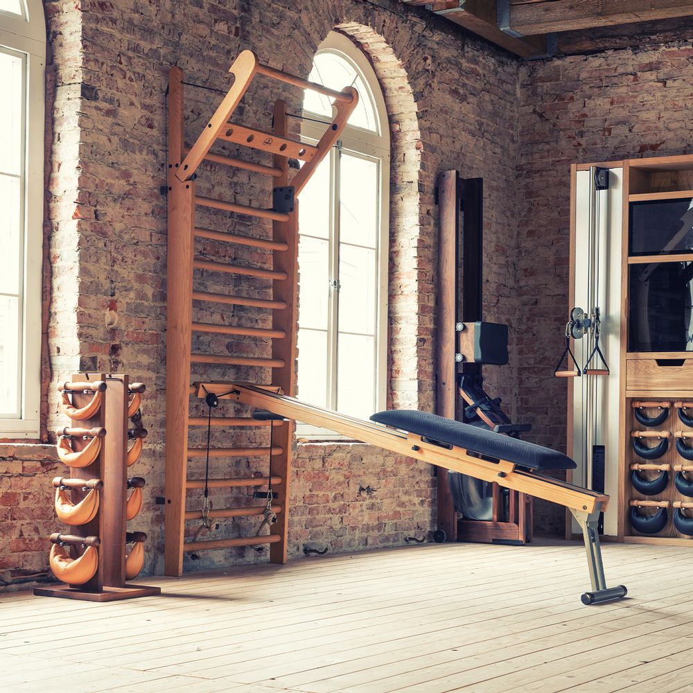 Gym et fitness pour collectivités - WallBars - Espalier en bois - WATERROWER | NOHRD
