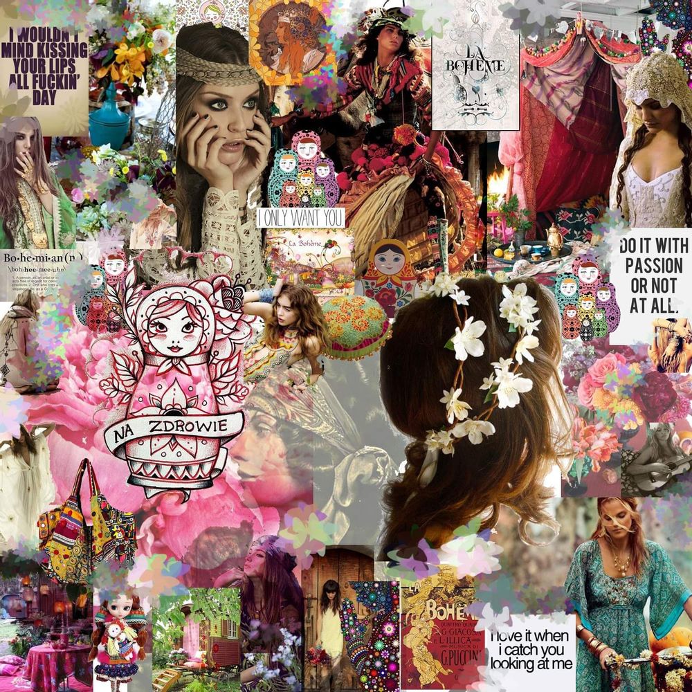 Tableaux - "Baboushka" Collage Edition Limitée - L'ATELIER D'ANGES HEUREUX