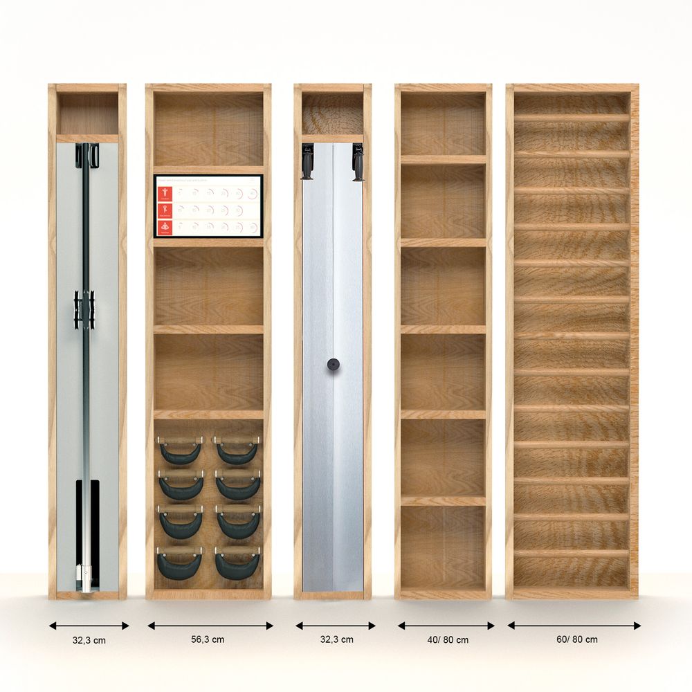 Gym and fitness equipment for hospitalities & contracts - NOHRD Wall - Fitness Wall - WATERROWER | NOHRD