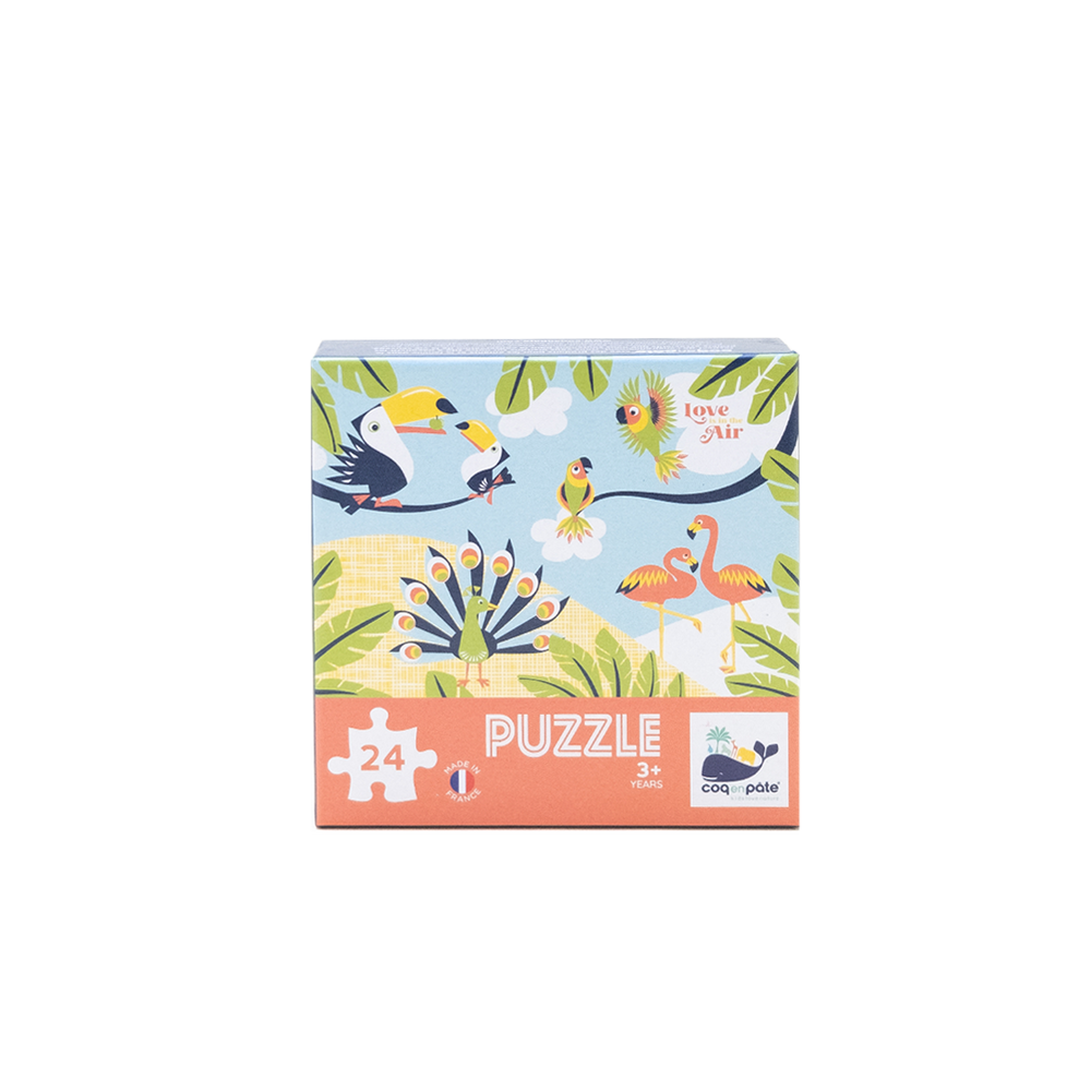 Children's games - Puzzle 24 pieces Birds - Made in France - COQ EN PATE