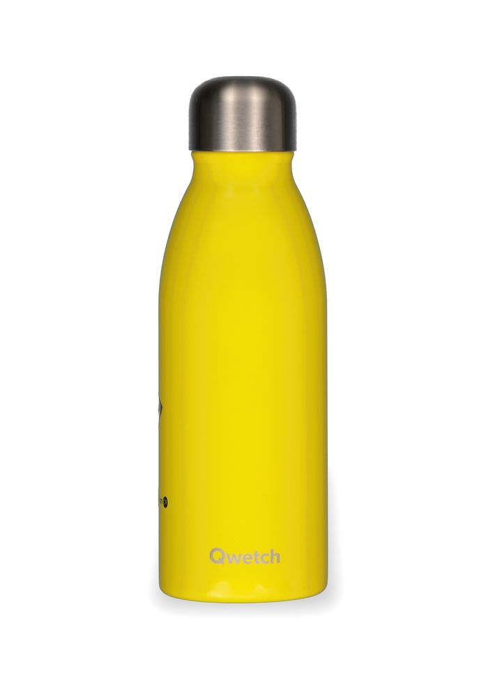 Kids accessories - CoBranding Qwetch & Coq en Pâte - Stainless Steel Single Wall Water Bottle Lion 500ml - COQ EN PATE