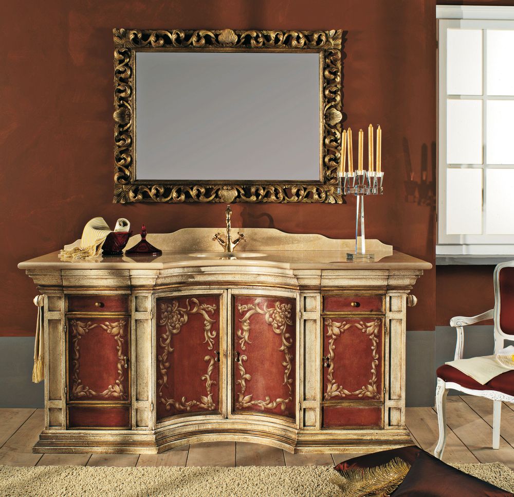 Hotel bedrooms - Classic chic and hand-decorated Bathroom furniture - INTERIORS ITALIA