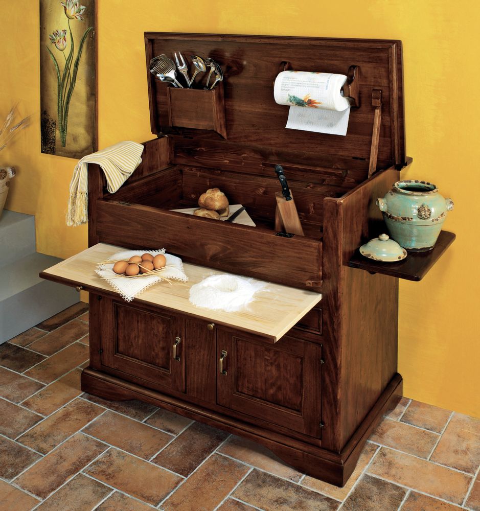 Meubles de cuisines  - Armoire de cuisine laquée et peinte à la main - INTERIORS ITALIA