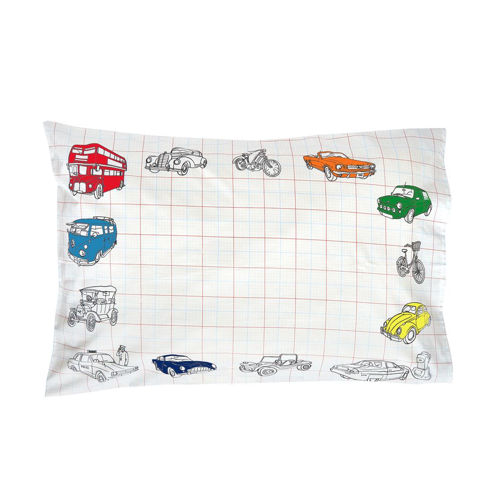 Linge de lit - voiture, camion et taie d'oreiller de tracteur. - EATSLEEPDOODLE