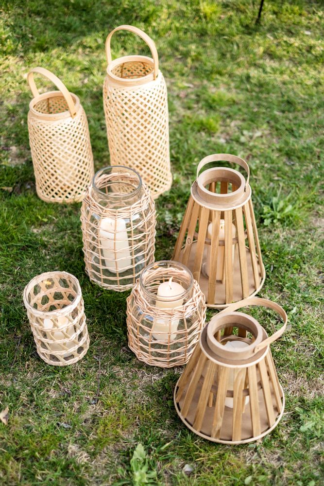 Objets de décoration - LANTERNE BAMBOU 20X20X40 AX21513 - ANDREA HOUSE