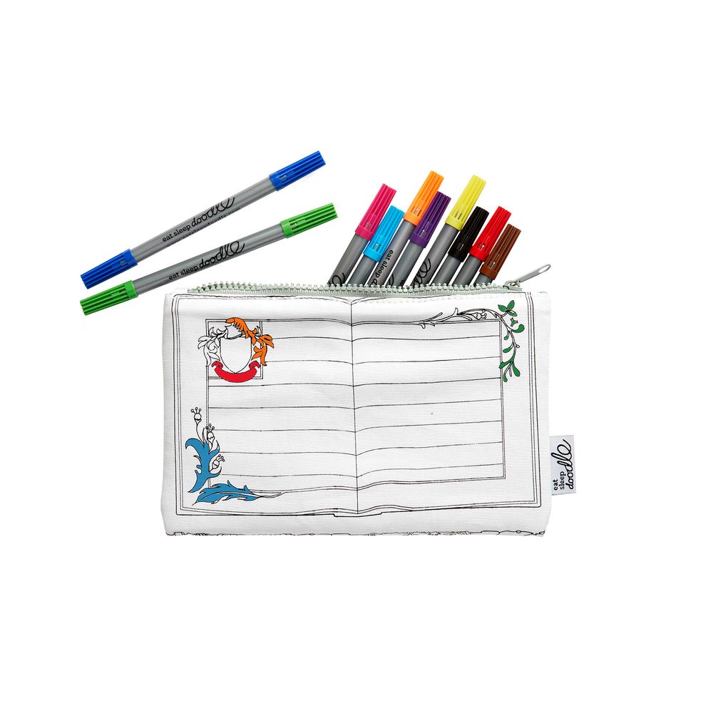 Papeterie bureau - Trousse à colorier contes de fées et légendes - EATSLEEPDOODLE