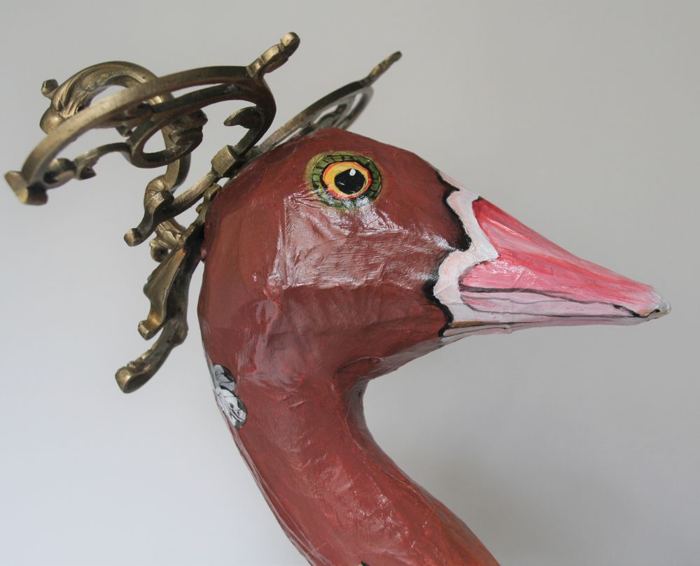 Sculptures, statuettes et miniatures - L'oie et les papillons - ARTBOULIET