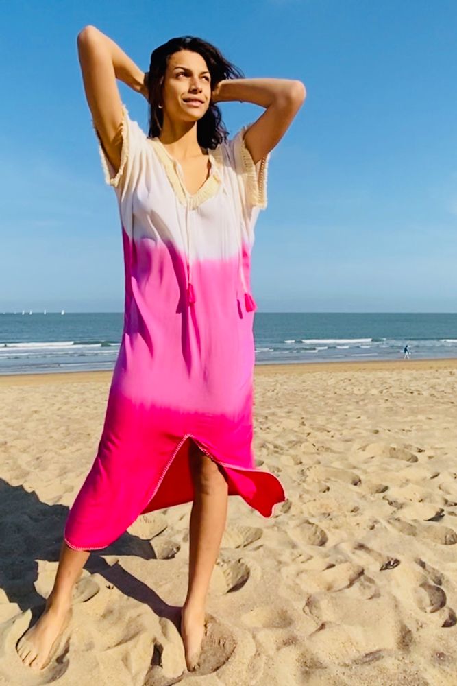 Apparel - Degrade oversized kaftan beach dress - MON ANGE LOUISE