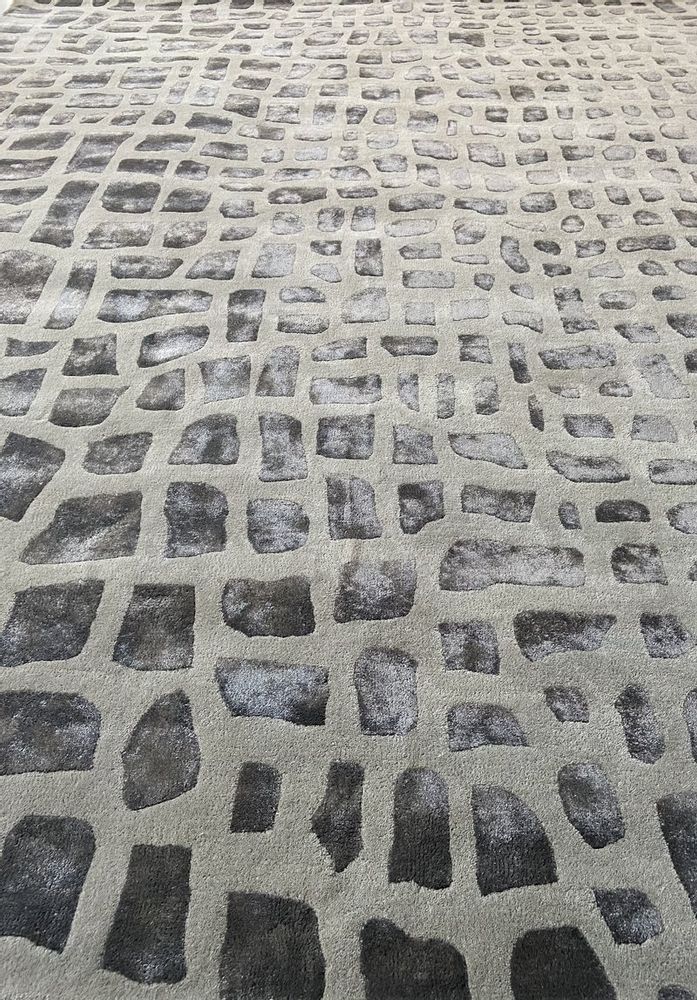 Tapis contemporains - KAYMANTA TAPIS DESIGN TORTUE FABRIQUÉ À LA MAIN - KAYMANTA