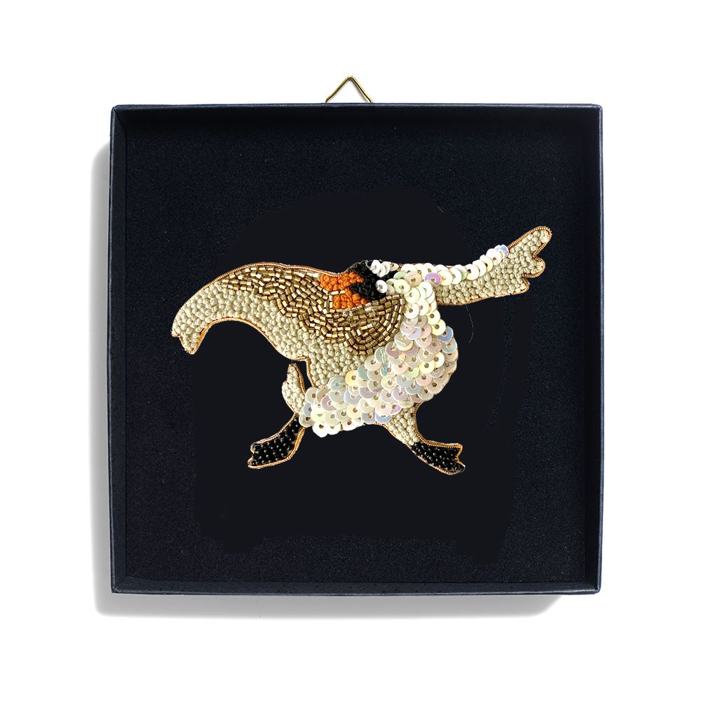 Bijoux - broche The Swan fabriquée à la main - HELLEN VAN BERKEL HEARTMADE PRINTS