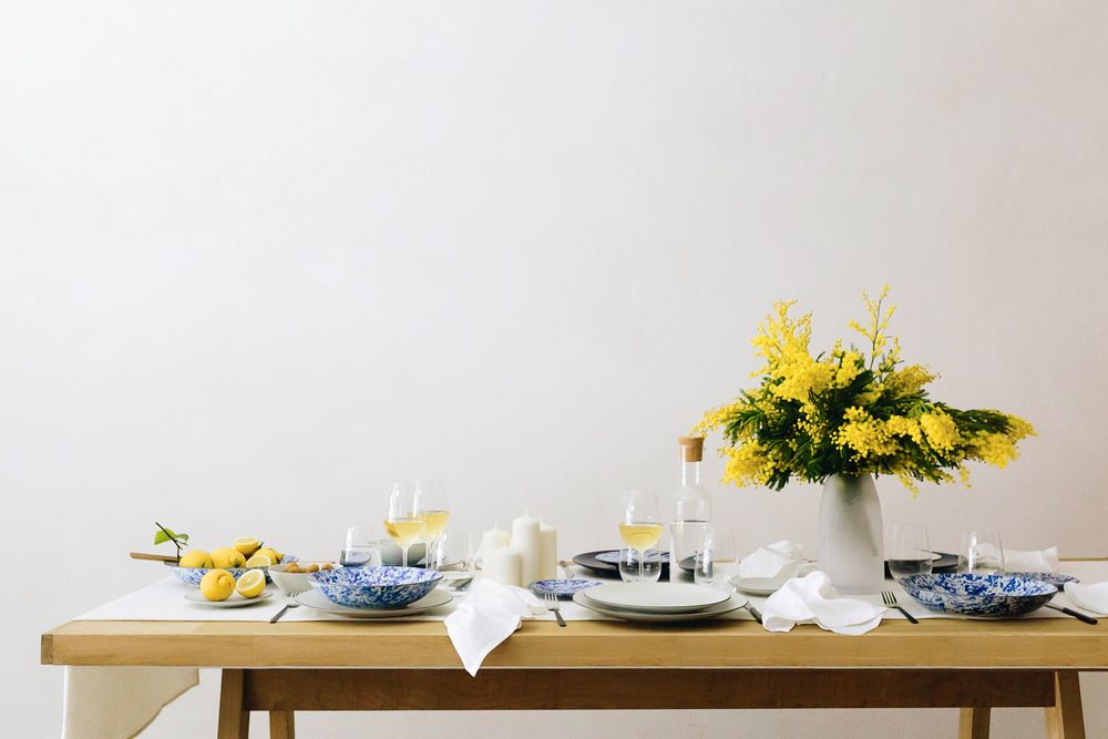 Plats et saladiers - Assiette coupe / saladier Bleu Ocean Vibes en céramique noire - REVOL