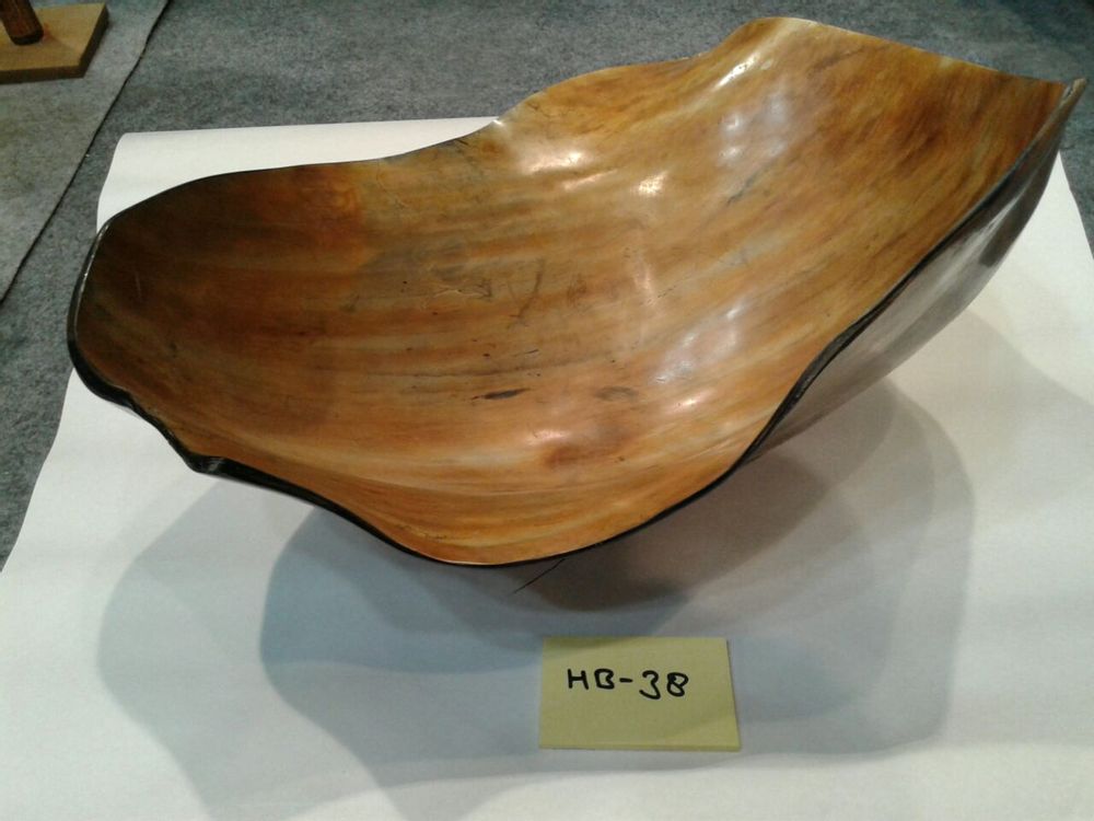 Trays - Handcrafted Big Buffalo Horn Bowl / Decorative Bowl - SS EXPORTS