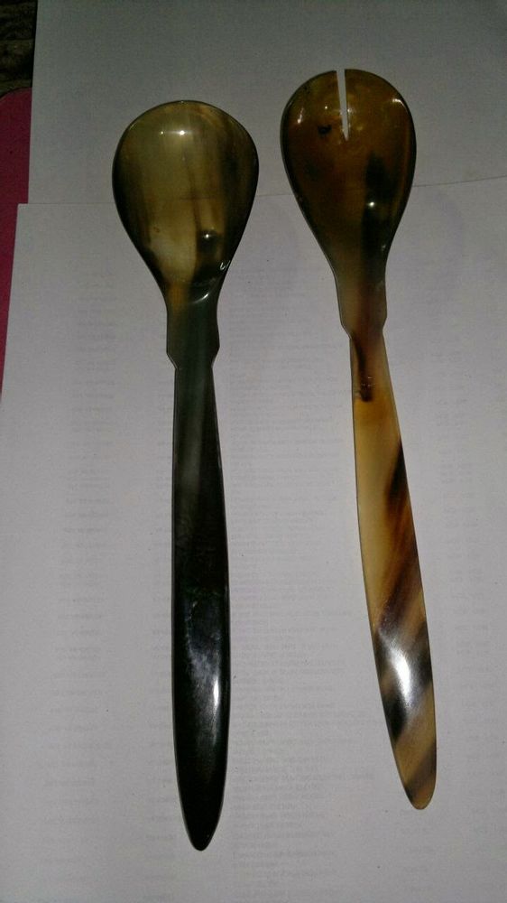 Quincaillerie d'art - Ensembles de table à salade/couverts (corne, os, bois et métal) - SS EXPORTS