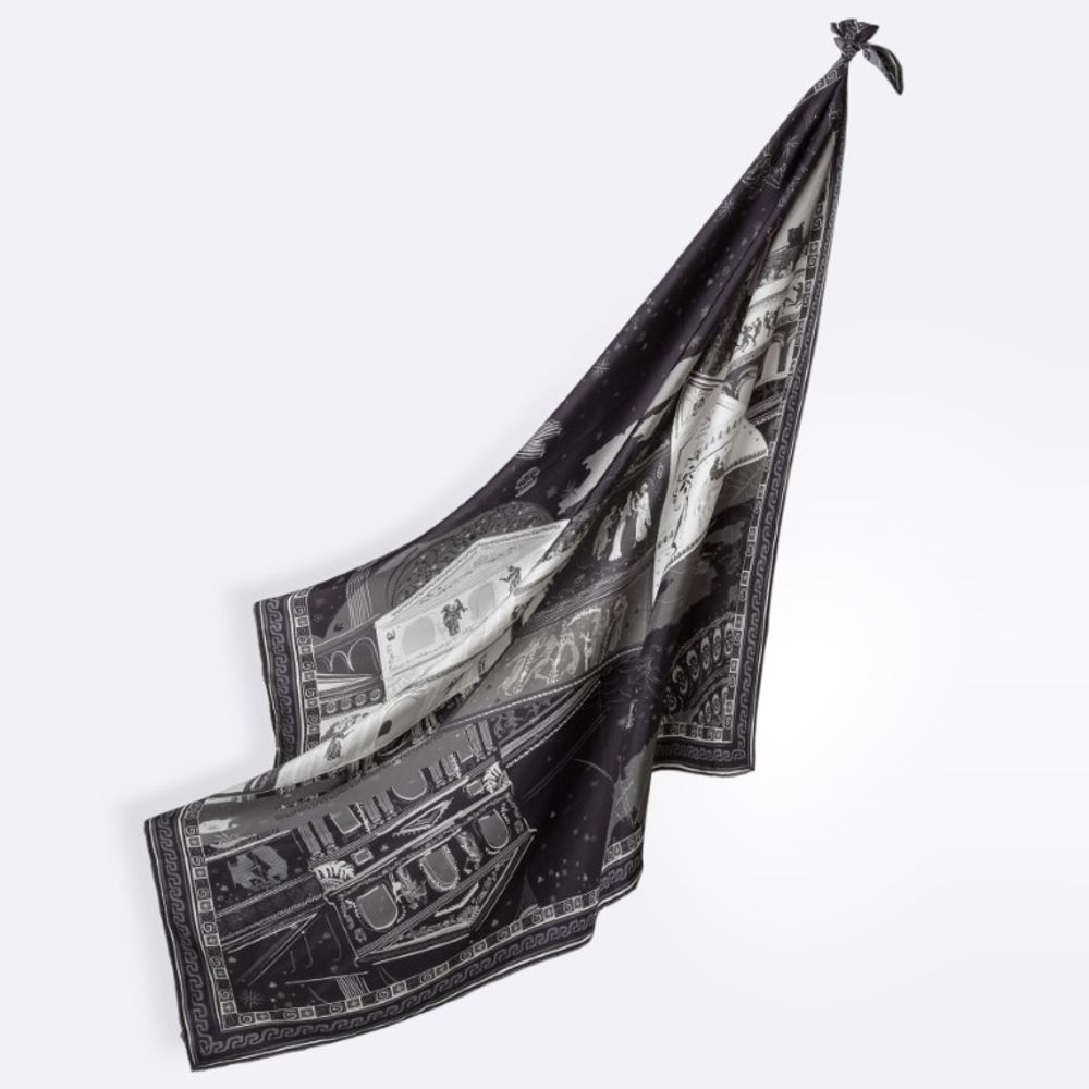 Scarves - PEGASE SILK SCARF - PETRUSSE PARIS