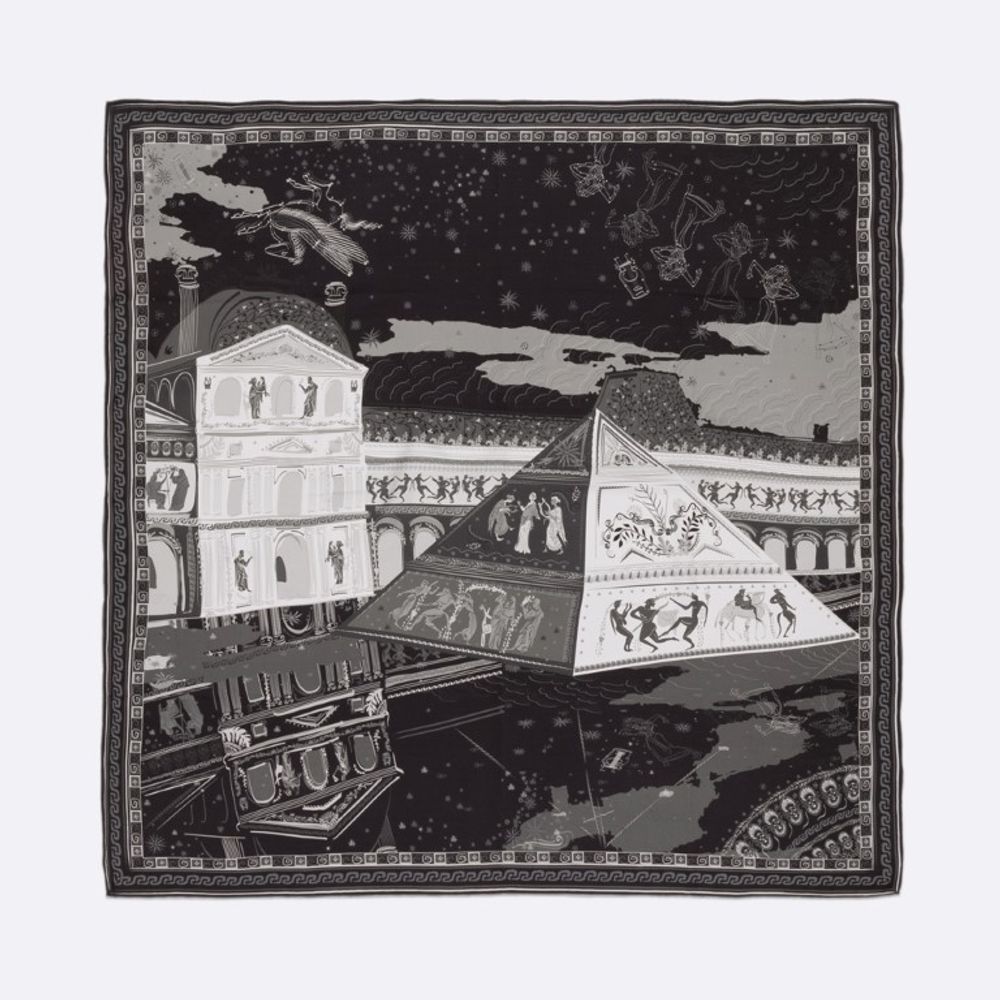 Scarves - PEGASE SILK SCARF - PETRUSSE PARIS