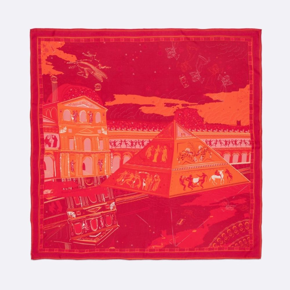 Scarves - PEGASE SILK SCARF - PETRUSSE PARIS