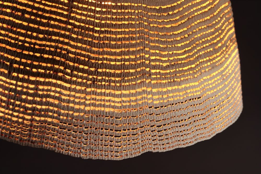 Hanging lights - Oak ceiling lamp - PASCAL OUDET