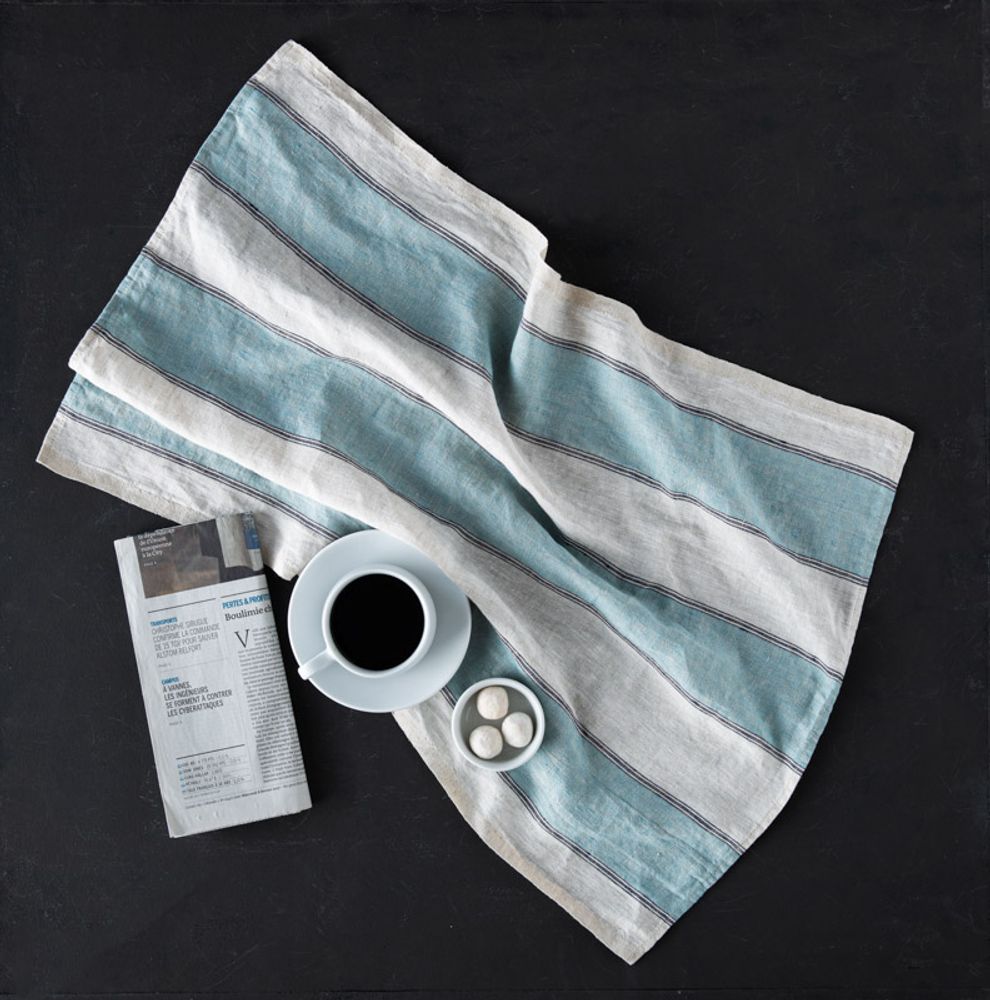 Linge d'office - 100 % lin, torchons neufs et torchons. - LINO E LINA