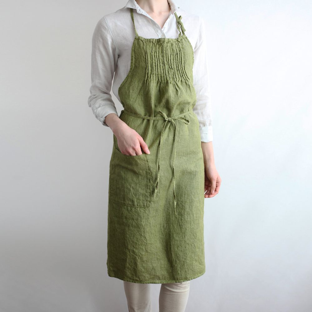 Kitchen linens - 100% Linen aprons, Anita, Carina, Sabine - LINO E LINA