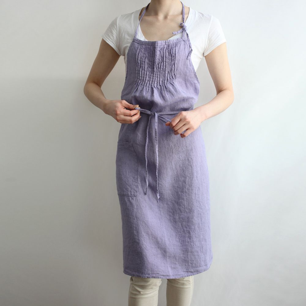 Kitchen linens - 100% Linen aprons, Anita, Carina, Sabine - LINO E LINA