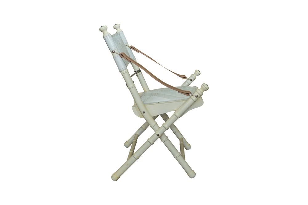Transats - Chaise de camp Blanc - P&B VALISES