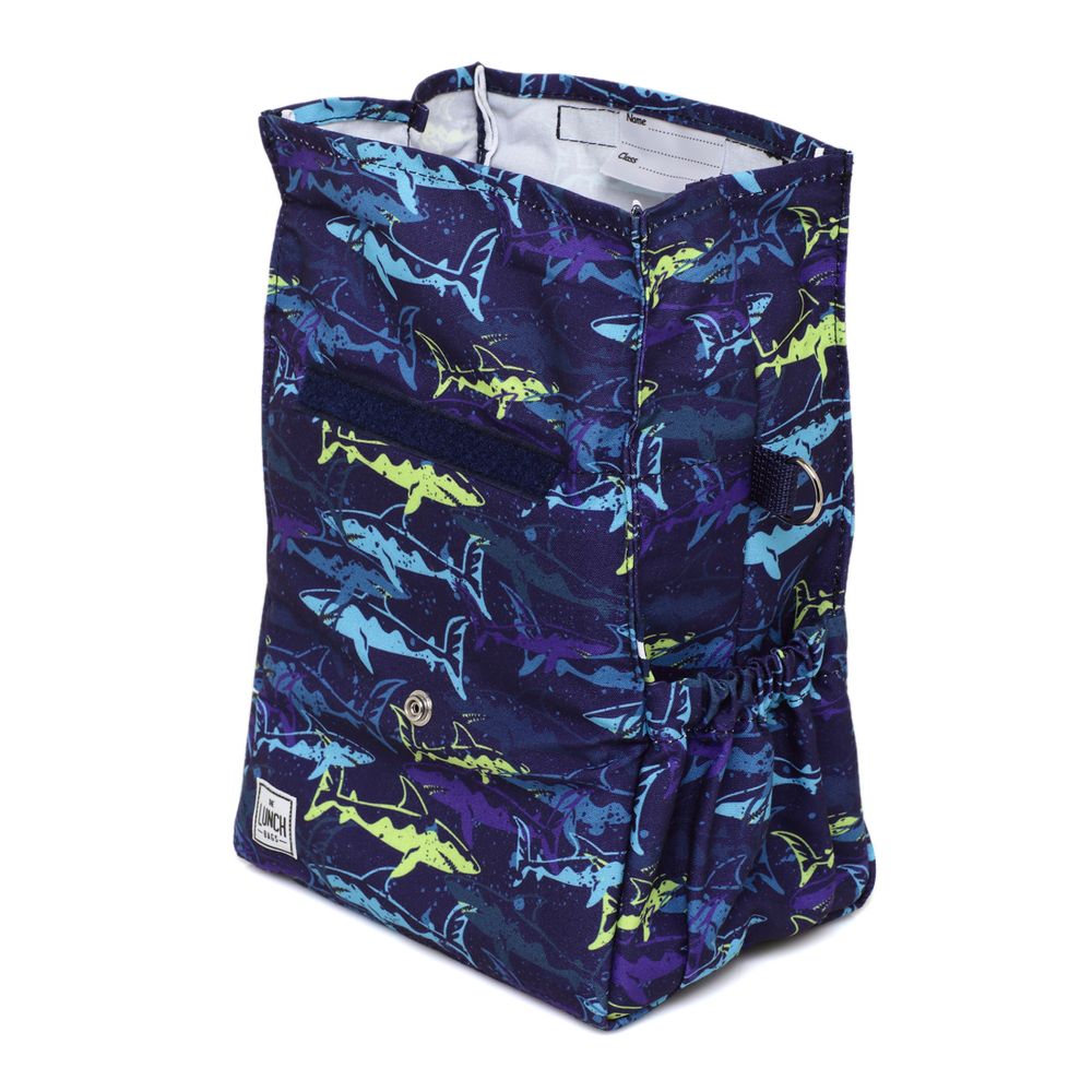 Cadeaux - Sharks Original Sac à lunch pour enfant avec sangle bleue - THE LUNCHBAGS