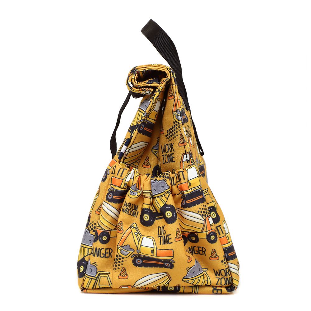 Cadeaux - Escavator Original Sac à lunch pour enfant avec sangle noire - THE LUNCHBAGS