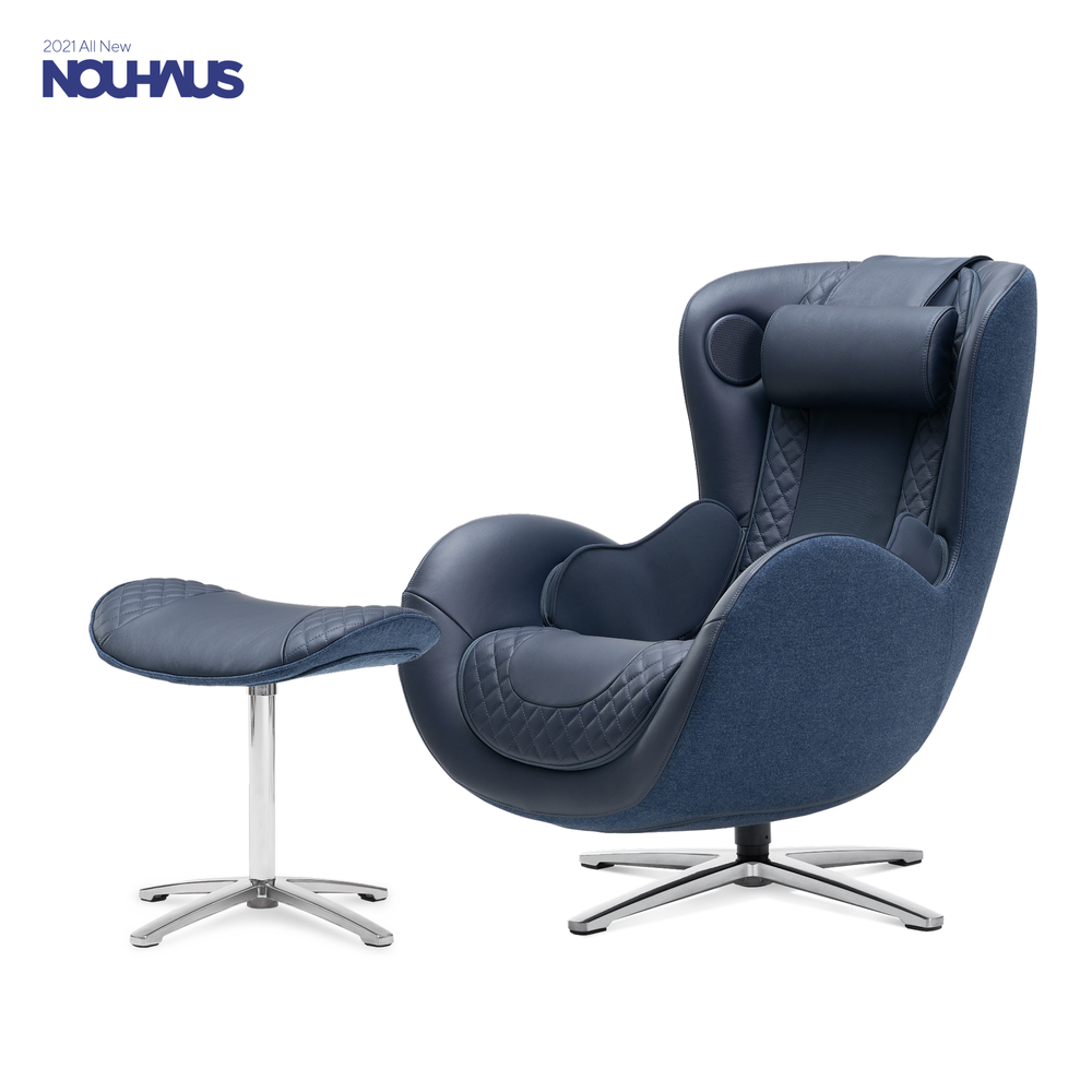 Office seating - NEW CLASSIC MASSAGE CHAIR - Midnight Blue - NOUHAUS