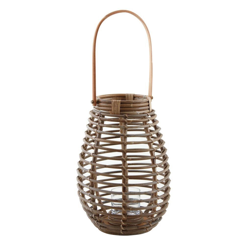 Decorative objects - Grey pulut rattan lantern - AUBRY GASPARD