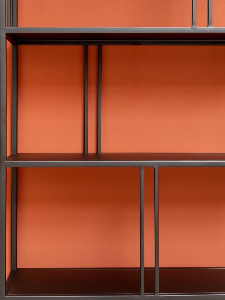 Shelves - Large black metal shelf Linea - CHEHOMA