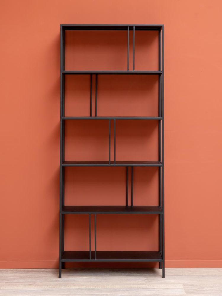 Shelves - Large black metal shelf Linea - CHEHOMA