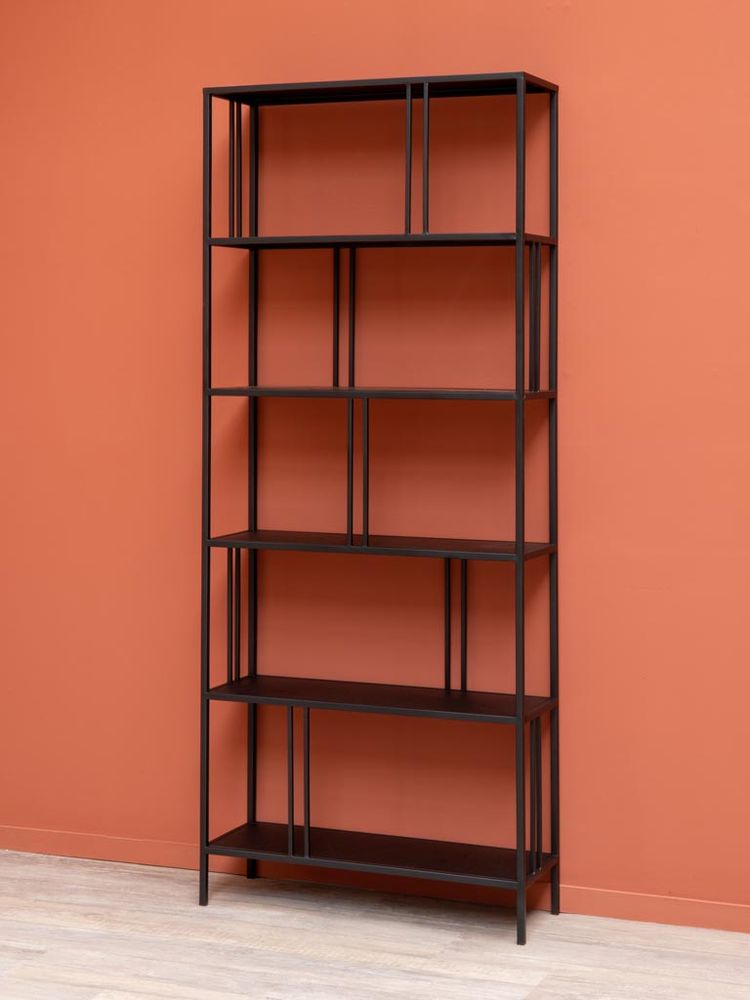 Shelves - Large black metal shelf Linea - CHEHOMA