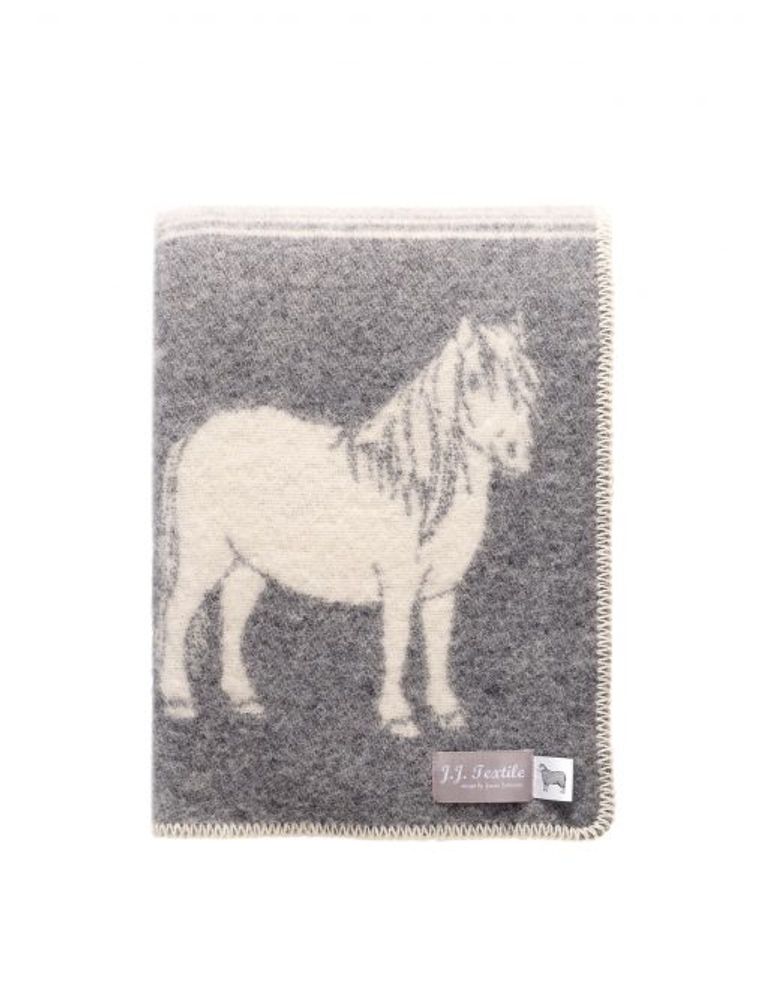 Throw blankets - Ponies Wool Blanket - 130 x 180 cm - J.J. TEXTILE LTD
